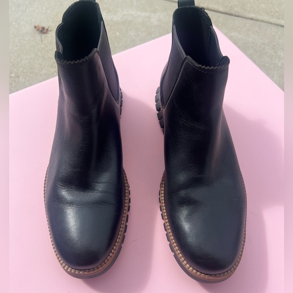 Make Offer!! Cole Haan Zero Original Waterproof men’s size 9 Chelsea black boot - Picture 1 of 11